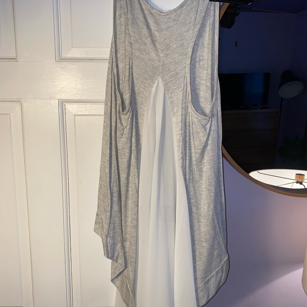 Flowy gray tank